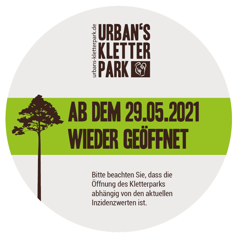 Urbans Kletterpark öffnet am 29.05.2021 in die neue Saison